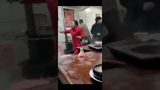 Asian restaurant fight ( movie scene )