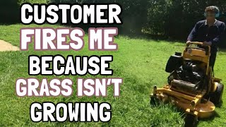 Customer Fires Me Because Its Fall! Mowing Realtime + PODCAST(Lawn Care Vlog Pt3)