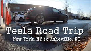 700 Mile Tesla Roadtrip - Long Island NY to Asheville North Carolina