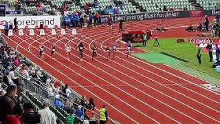 100m Bislett Games 2019 mens national heat