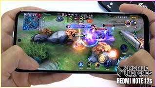 Redmi Note 12s Mobile Legends Gaming test MLBB Update | Helio G96, 90Hz Display