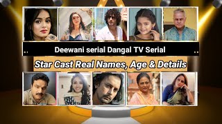 Deewani, star cast real names and age! full details! Deewani serial! #dangaltv Meera, Parth!