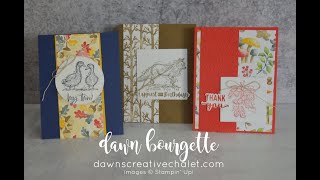 REPLAY FB Live 44 - Inspo of 3 cards + using Stylish Sketches SAB stamps. #sab #stampinup #makers