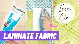 Laminate Your Own Fabric with Iron-On Vinyl - Cheaper Than Buying? *Not Sponsored*