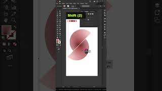 Abstract 3d Geometric Circle Shape logo in adobe illustrator CC 2023 #shorts