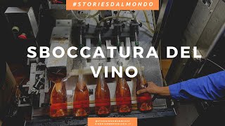 La sboccatura del vino spumante