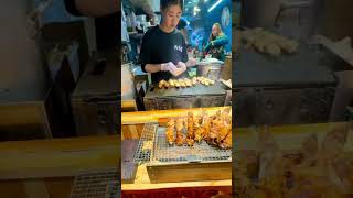 Sizzling Grilled Chicken Skewers Yakitori #youtubeshorts #shorts #short #shortvideo #food #ytshorts