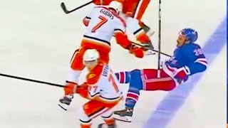 Radko Gudas Hit on Sam Carrick | New York Rangers vs Anaheim Ducks 2024 NHL Highlights