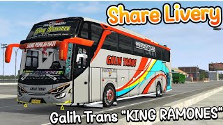 SHARE LIVERY GALIH TRANS "KING RAMONES"SHD ORI||NO PASSWORD ||BUS SIMULATOR INDONESIA