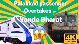 Palakkad passenger overtakes #vandebharatexpress  #youtube #video #4k