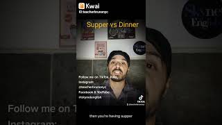 What's the difference between Supper vs Dinner.