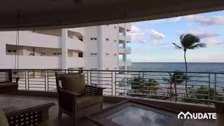 Hermosa propiedad turista, apartamento amueblado frente al mar en Juan Dolio, RD