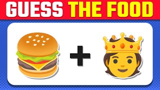 Guess The Food by Emoji 🍔👑 | Food and Drink by Emoji Quiz