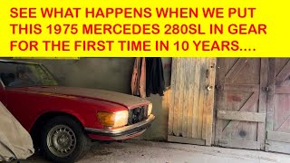 Mercedes R107 - 1st drive in 10 years! Neutral safety switch + gear shift bushings