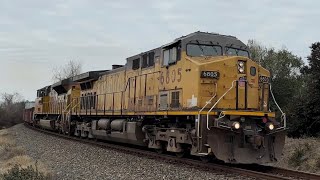 UP 1111 “Powered By Our People”, SD40N Leader & More! 3 Trains On The UP Brownsville Sub