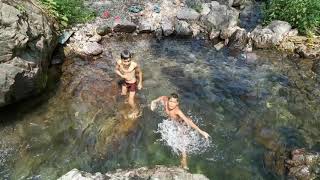 Waterfalls in Rishikesh.