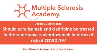 Should ocrelizumab & cladribine be treated in the same way as alemtuzumab in terms of COVID-19 risk?