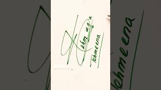 Tehmeena name Signature Style/Best Signature idea#Viralshort