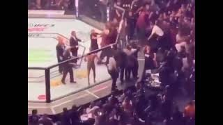 Khabib submits Conor Mcgregor   Crowd Reaction