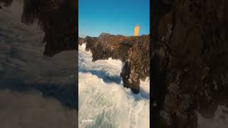 The power of the ocean off the coast of Iceland 🇮🇸