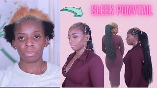 HOW TO ACHIEVE A CHIC PONYTAIL HAIRSTYLE FOR LESS THAN  $13 | Affordable Summer Hairstyle Tutorial