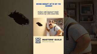 Moving Mishap? We’ve Got You Covered! #mastersguild #HomeRepair #WallDamage #MovingMishap