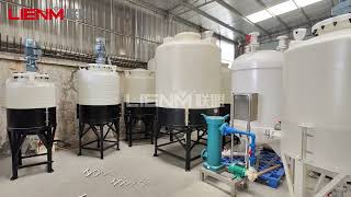 Anti Corrosive Polypropylene Tank Mixer/PP PVC Mixing Tank for Bleach Toilet Cleaner With Agitator