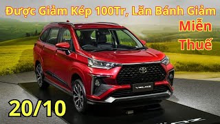 ✅Xe 7 Chỗ Được Giảm Kép Đến 100Tr, Toyota Veloz Cross Cuối Tháng 10, Giá Lăn Bánh Veloz |Xegiatot24h