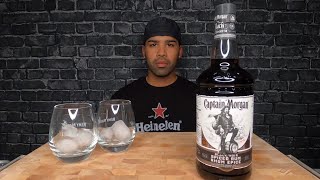 (ASMR) CAPTAIN MORGAN BLACK SPICED RUM REVIEW