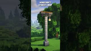 Minecraft Build Tips: How To Build A Street Lamp #shorts