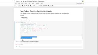 End-To-End Example: Variables and Types