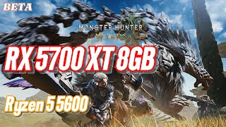 RX 5700 XT 8GB - Teste beta de Monster Hunter Wilds