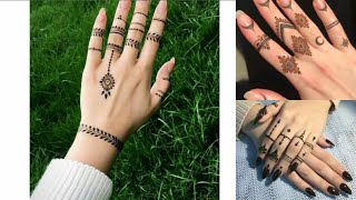 Beautiful Henna Fingers Mehendi design || trendy style