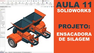 AULA 11 | CURSO: SOLIDWORKS NA PRÁTICA | PROJETO: Ensacadora de Silagem Dupla #solidworks