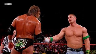 John Cena vs Triple H RAW 10/19/2009 Highlights