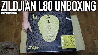 Zildjian L80 Low Volume Cymbal Set Unboxing LV468 (DonutDrums)