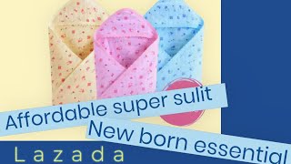 Unboxing New born essential na mabibili sa lazada legit super sulit at maganda ang quality #lazada