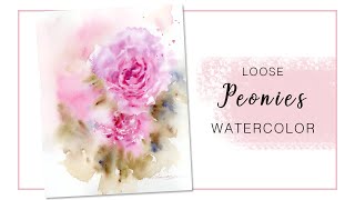 How To Paint Loose Peonies Without Sketch