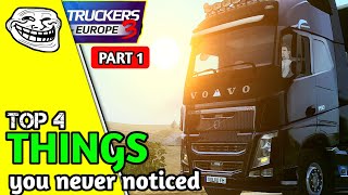 ● TOP 4 THINGS YOU NEVER NOTICED ● 🚚 truckers of europe 3 new update V0.45.2 ( PART 1 )