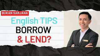 Perbedaan BORROW vs LEND || Difference between "Borrow & Lend" belajar Bahasa Inggris