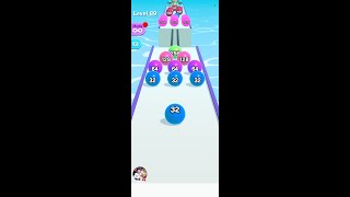 ⚾ Ball Run 2048 3d gameplay live 06 by hanu gaming master #shorts #mergenumber