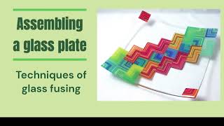 Assembling a fused glass plate with glass stringers