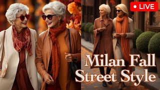 Milan Street Style in November 2023. Italian Street Fashion in Late Fall. Everyday elegance outfits