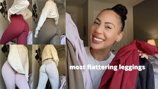 THE MOST FLATTERING LEGGINGS | my favorite leggings try on