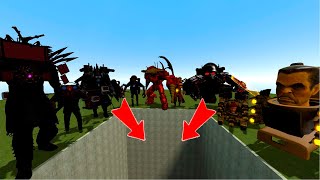 ALL SKIBIDI TOILETS (1-69) VS TITANS + MULTIVERSE AND FANMADE CHARACTERS In Garry's Mod! Compilation