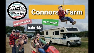 s2e12 Connors Farm, Corn Maze, Apple Picking, mini Train ride