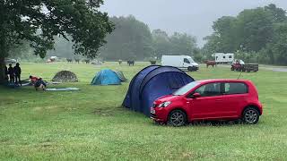 LAKE DISTRICT CAMPING AT THE CONISTON HALL 🔴our air tent