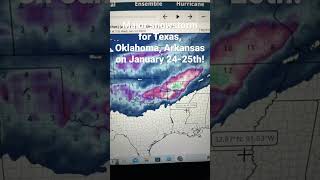 MAJOR snowstorm for Texas, Oklahoma,Arkansas on January 24-25th!!! #winterstorm ❄