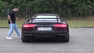 AUDI R8 V10 PLUS.. INSANE REVS & ACCELERATION