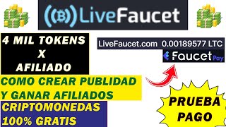 LIVEFAUCET: Prueba de PAGO || Como hacer CAMPAÑA CONSEGUIR AFILIADOS|| PTC PROMO EXCLUSIVA|| #ptc